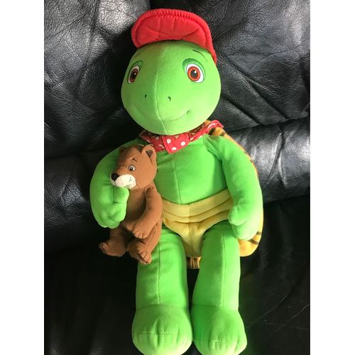 Peluche Doudou Franklin La Tortue Avec Martin Jemini Hauteur 45cm