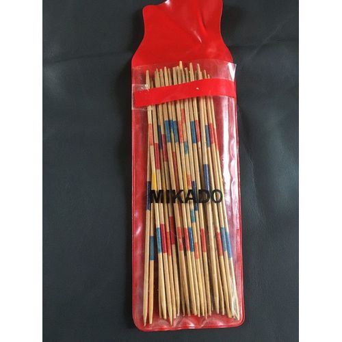 Vintage 1980 : Ancien Jeu De Mikado En Bois - 36 Tiges