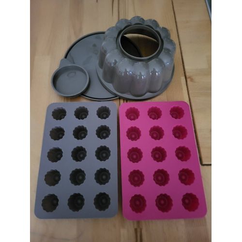 Lot Moules Gâteaux En Silicone