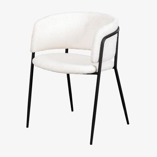 Pack De 4 Chaises De Salle À Manger Rembourrées Nalon Noir