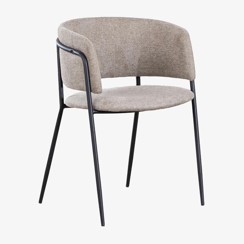 Pack De 4 Chaises De Salle À Manger Rembourrées Nalon Noir