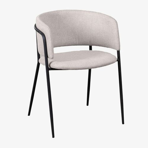 Pack De 2 Chaises De Salle À Manger Rembourrées Nalon Noir