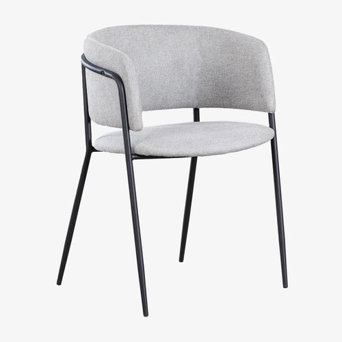 Pack De 4 Chaises De Salle À Manger Rembourrées Nalon Noir