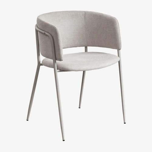 Pack De 2 Chaises De Salle À Manger Rembourrées Nalon Tapioca Beige