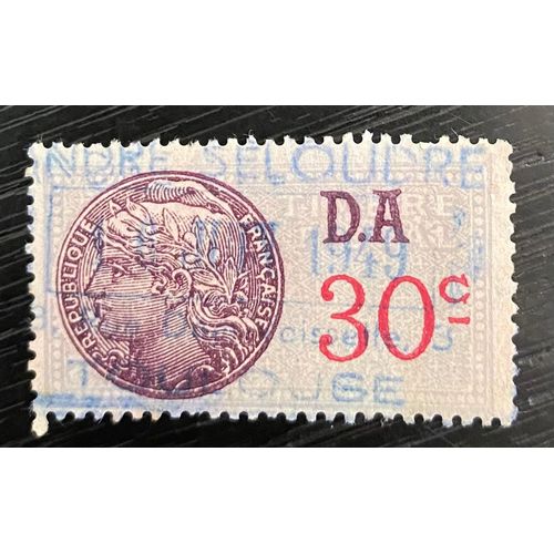 Timbre Fiscal France D.A. 30 C
