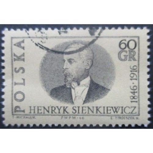 Pologne N°1515 Prix Nobel Henryksienkiewicz Oblitéré