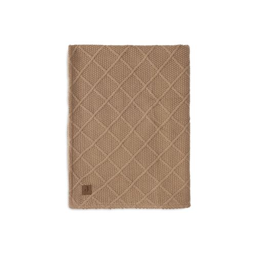 Couverture Bébé 75x100 Cm Check Knit Teddy Fleece Biscuit - Jollein
