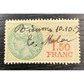 Timbre Fiscal France 1.50 Francs