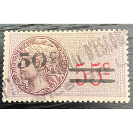 Timbre Fiscal France 50 C Surcharge 55 C