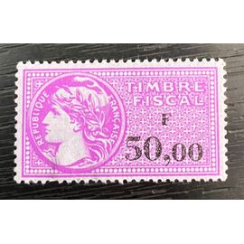 Timbre Fiscal France 50.00 Francs