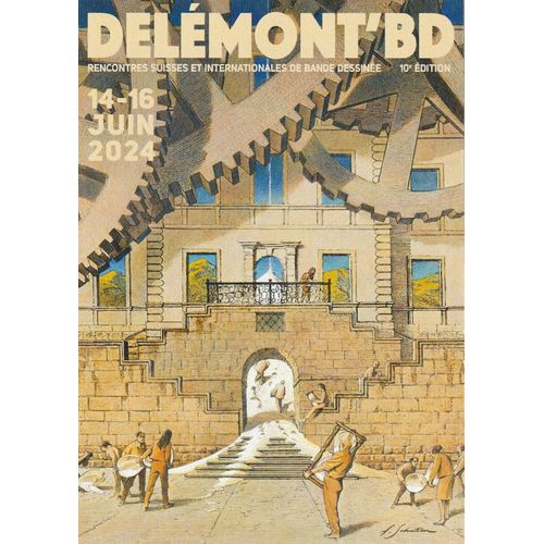 Carte Postale Schuiten François Festival Bd Delémont 2024 (Les Cités Obscures