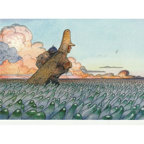 Carte Postale Moebius 2022 (Sur L'étoile Arzach Métal Hurlant Arzak