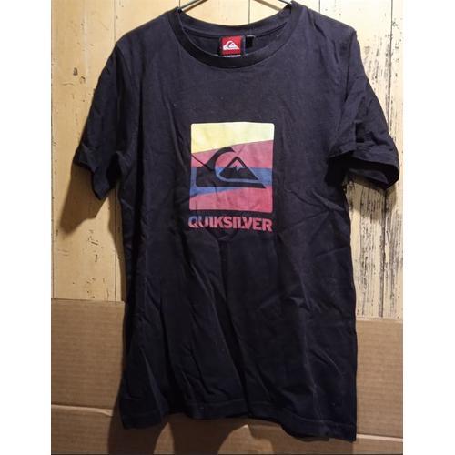 T-Shirt Enfant - " Quiksilver " - Manches Courtes - Taille 10 Ans