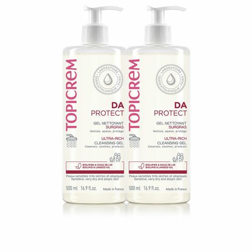 Topicrem Duo Pack Protect Nettoyant Gel Nettoyant 500 Ml 