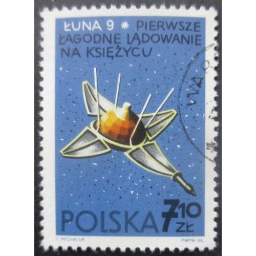 Pologne N°1589 Luna 9 Oblitéré