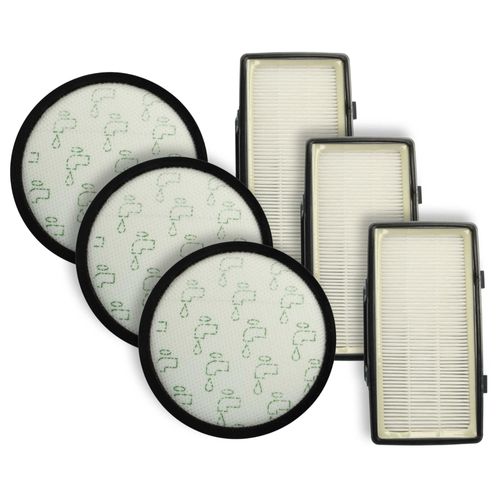 vhbw Lot de 6 filtres compatible avec Rowenta Green Force Cyclonic Max RO7B12EA aspirateur - filtre pré-moteur, filtre EPA