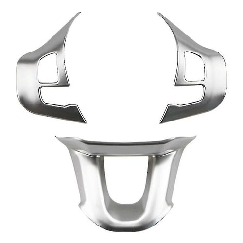 3pcs / Set Voiture Volant Décoration Couverture Garniture Autocollant Fit Pour Peugeot 2008 208 308 2014-2018 Ma