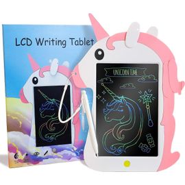 Lcd Tablette D¿Écriture Pour Enfants, Licorne Tout-Petits Jouets Réutilisable Doodle Scribbler Board Avec Stylet, Apprentissage Éducatif Drawing Pad Noël Anniversaire Gi