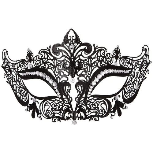 Masque De Mascarade Pour Femmes Masque En Métal Strass Brillant Fête Vénitienne Soirée Bal Bal Masque Bar Costumes Accessoire