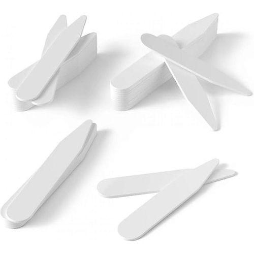 300 Supports De Col En Plastique Pour Hommes - Supports De Col Pour Hommes Pour Chemises Habillées Pour Hommes, 3 Tailles, Inserts De Col De Chemise