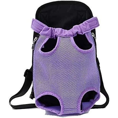 Yoitea Small Pet Carrier Frontpack Pour Chien Sac À Dos Dog Cat Dog Travel Bag(L, Violet)