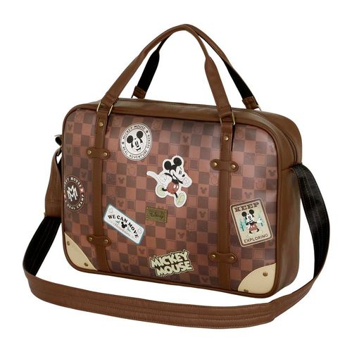 Sacoche pour Ordinateur Laptop - Disney Mickey Mouse Journey - Brun - Taille Unique