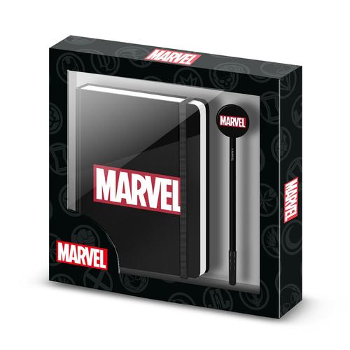 Journal + Stylo Fashion - Marvel Comics - Noir- Taille Unique