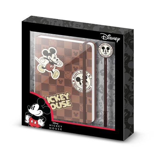 Journal + Stylo Fashion - Disney Mickey Mouse Journey - Brun - Taille Unique