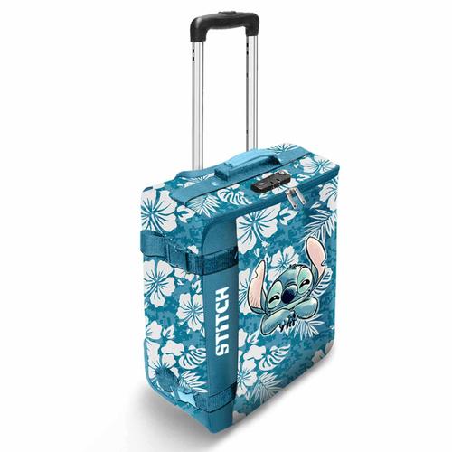 Valise Cabine Pliable - Disney Lilo et Stitch Aloha - Bleu - Taille Unique