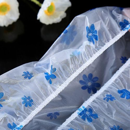 10pcs Imperméable À L¿Eau Douche Cap Point Bath Couverture De Cheveux Chapeau De Bain Élastique Bonnet De Bain Pour Femmes Salle De Bain R 