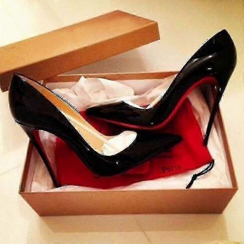 Escarpins Sexy À Fond Rouge Pour Femmes - Chaussures Fines À Talons Hauts À Bout Pointu (6 Cm / 8 Cm / 10 Cm) - Parfait Pour Les Mariages