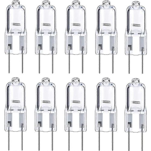 10pcs G4 Ampoule Halogène 35w 12v Dimmable Capsule Ampoule Gy6.35 Lumière De Paysage Pour Sous L¿Armoire