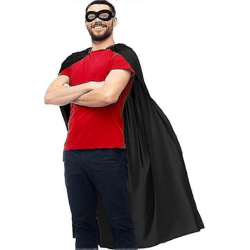 Adultes Super-Héros-Cape Et Masque Pour Hommes Femmes-Super-Héros Halloween Vampire Costume Dress-Up Party