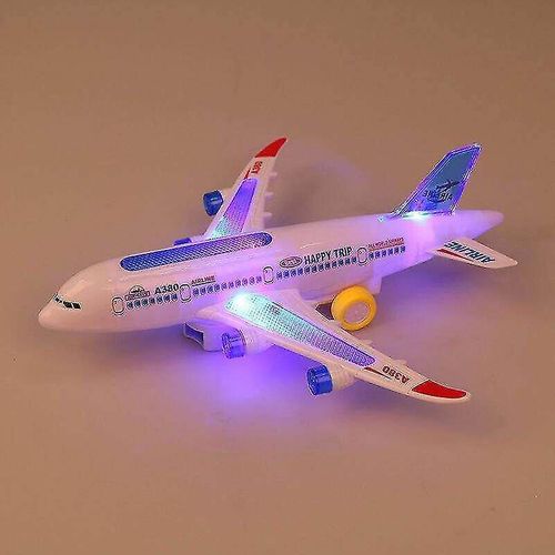 Avion De Ligne Électrique Avec Musique Lumières Son Jouet Avion A380 Lumières Avion De Passagers Jouet