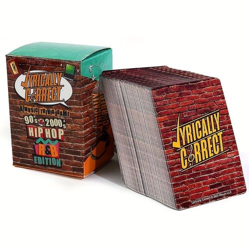 Lyriquement Correct Des Années 90 Et 2000 Hip Hop Et R & B Musique Trivia Jeu De Cartes Réunions De Famille Adulte Party Game Cadeaux Du Nouvel An