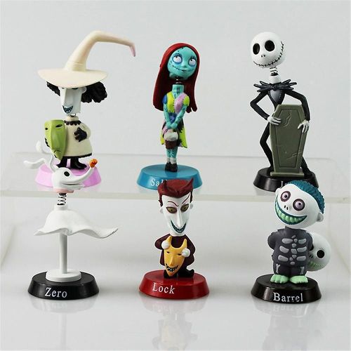 6pcs Réveillon De Noël Horreur Halloween Action Figure Jack Skellington Jouets Enfants Garçons Filles Fête Cadeaux