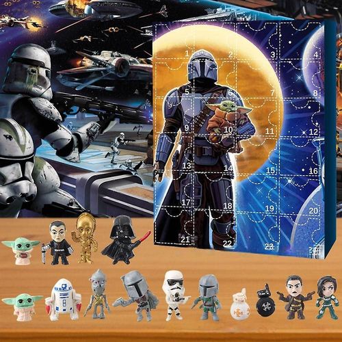 2023 Noël Star Wars Figurines Kit Set Calendrier de l¿Avent 24 Jours Noël Compte À rebours Calendrier Cadeau Gâteau Décorations Décors Statues Collections