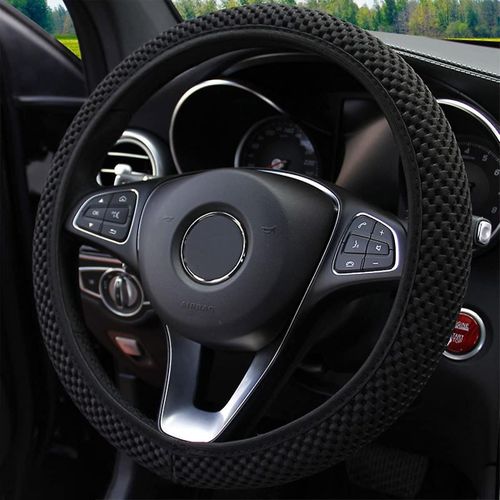 Housse De Volant Élastique Extensible, Housse De Volant Automobile Universelle De 15 Pouces, Soie De Glace Respirante En Microfibre, Antidérapante, Inodore, Voiture Facile