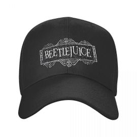Film D¿Horreur Classique Beetlejuice Trucker Hat Hommes Femmes Custom Adjustable Unisexe Tim Burton Casquette De Baseball Spring