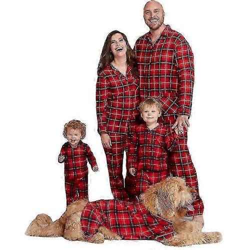 Famille Noël Pyjama Set Noël Parent-Enfant Chemise De Soirée Pyjama Cadeaux