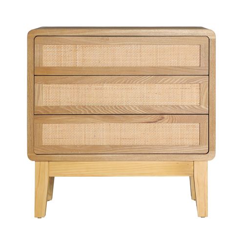 Commode En Bois De Sapin Brun Clair En 78x40x79 Cm