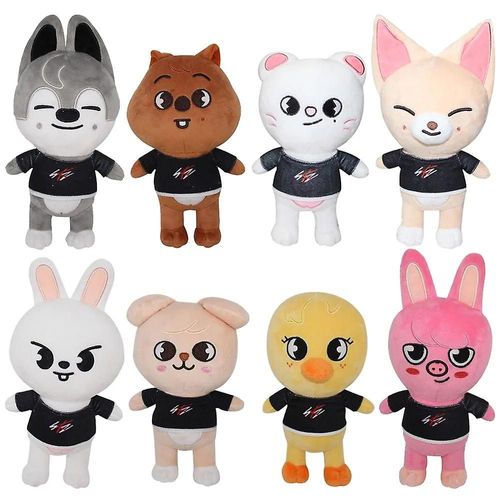Skzoo Peluche Jouets Enfants Errants 20cm Dessin Animé Peluches Peluches Poupée Bbokari Leebit Wolf Chan Puppym Enfants Adultes Fans Cadeau