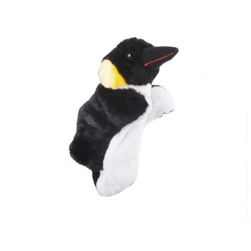 1pc Dessin Animé Pingouin Marionnette À Main Belle Peluche Pingouin Marionnettes À Main