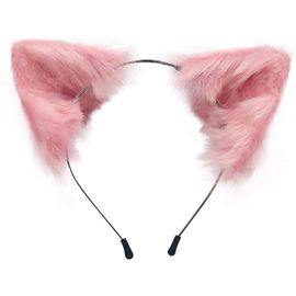 Chat Renard Fausse Fourrure Oreilles Bandeau Mignon Halloween Déguisement Cosplay Fait À La Main Animal Fourrure Oreilles Cheveux Hoop
