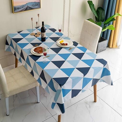 Nappes Pappes Pvc Rectangulaire Nappe Essuyable Nappe Imperméable F...