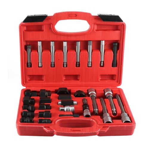 Jeu D'outils Manuels D'alternateur, Dissolvant De Poulie à Roue Libre, Embout De DéMontage Adapté Pour Toyota 30 PièCes