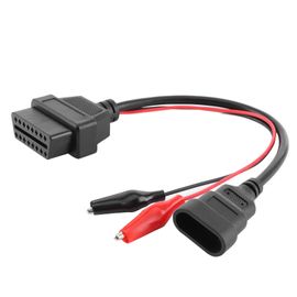 CâBle Adaptateur 3 Broches Vers Obd2 16 Broches, Connecteur De Diagnostic Automatique Professionnel Pour Voiture, Adapté Pour Fiat