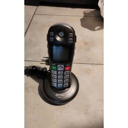 Base et combiné supplémentaire pour installation Geemarc Amplidect 280 téléphone numérique sans fil amplifié DECT GAP