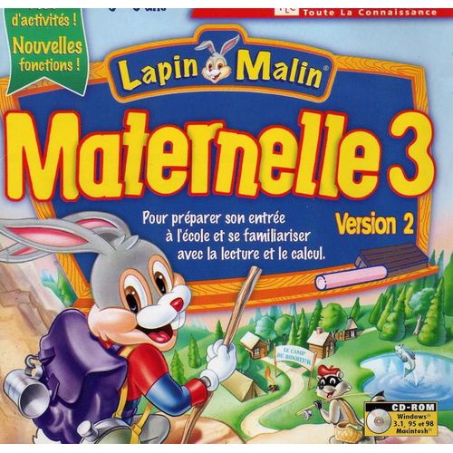 Lapin Malin Maternelle 3 Pc