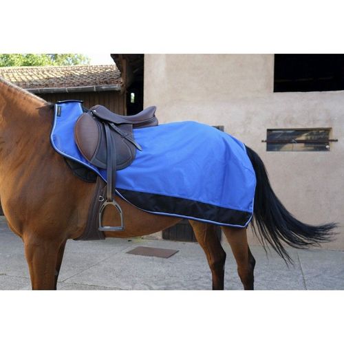 Couvre-Reins Equithème "Tyrex 1200 D", Doublé Polaire - Couleur : Bleu/Noir, Taille : 165 Cm